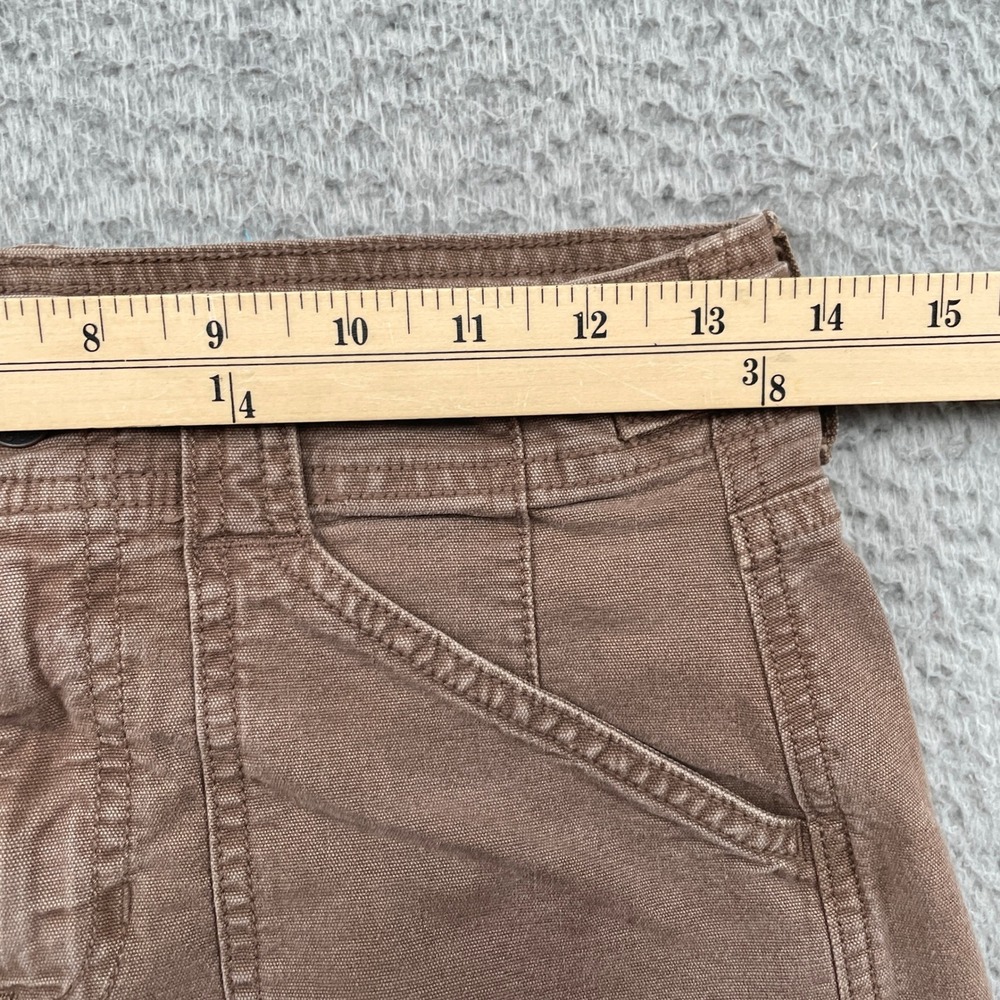 American Eagle Pants Womens 0 Brown Stovepipe Stretch High Rise Patch Pockets - Picture 9 of 10